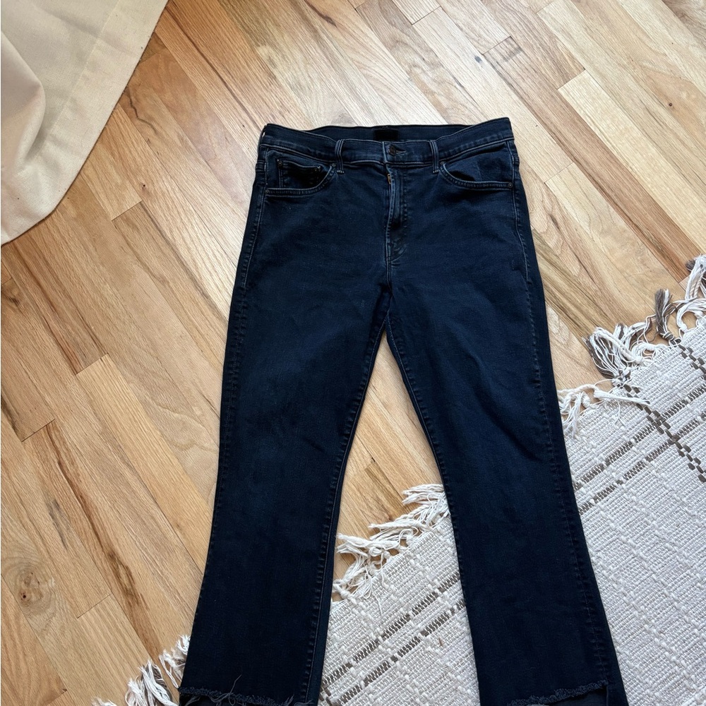 MOTHER Lil Insider Crop Step Fray